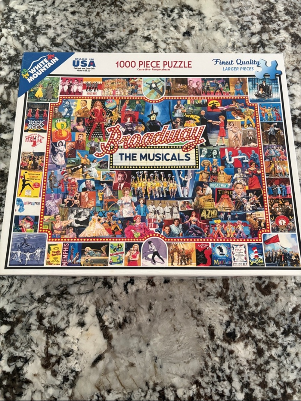 White Mountain Broadway The Musicals Puzzle - Multi-colored Box Art